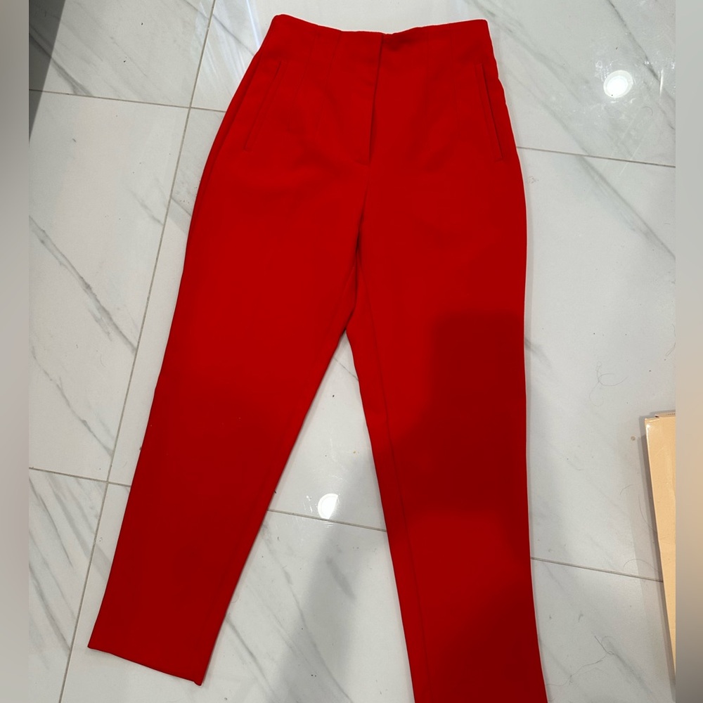 Zara Bold Red Pants